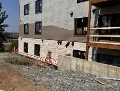 Energy efficient residential apartment development near completion in Dartmouth Nova Scotia